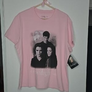 Twilight Saga Pink Graphic Tee Size Xl New